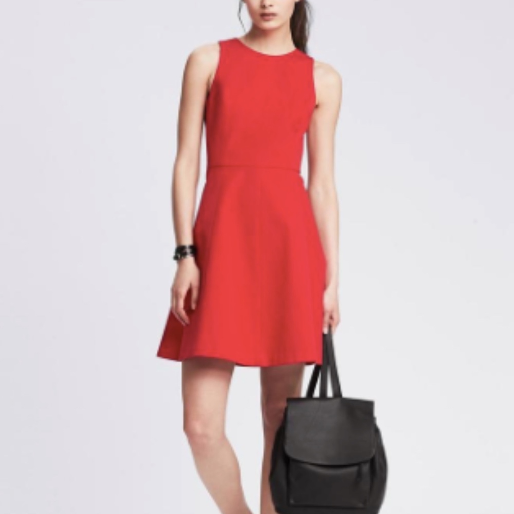 Banana Republic Red Fit and Flare